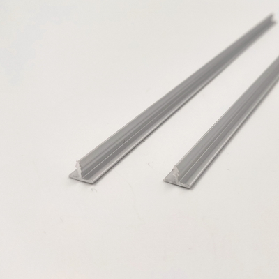 8mm decorativos T dão forma aos perfis que de alumínio da guarnição a prata anodizou matt
