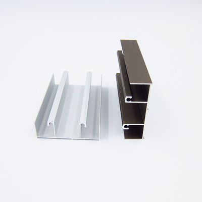 Champagne Extrusion Aluminium Window Profiles Linea 2001 trilhos expulsos