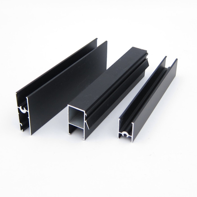 Serie anodizado preto 3825 perfis da janela de alumínio para a porta e a mobília