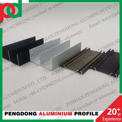 Anodizado colora 6063 perfis de alumínio para deslizar portas do vestuário