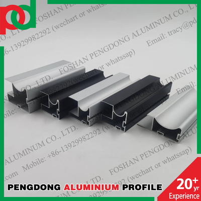 Anodizado colora 6063 perfis de alumínio para deslizar portas do vestuário