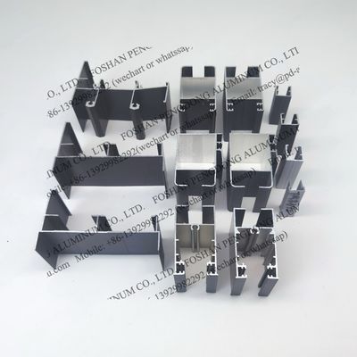 Profissionais de alumínio para janelas deslizantes para a Costa do Marfim Prata anodizada e revestida em pó Bronze e cinza brilhante