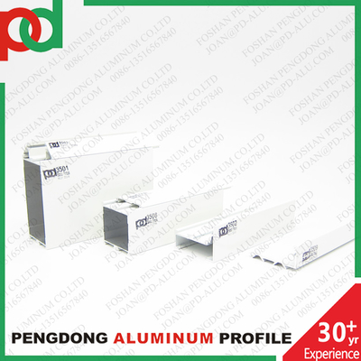 Perfis anodizados pretos Alumínio para janelas e portas Serie 35
