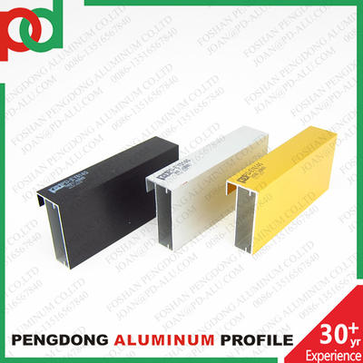 Tecnologia de extrusão personalizável Fabricação de perfis de alumínio para porta de vidro gabinete de cozinha guarda-roupa MDF melamina