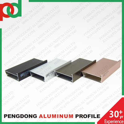 Tecnologia de extrusão personalizável Fabricação de perfis de alumínio para porta de vidro gabinete de cozinha guarda-roupa MDF melamina
