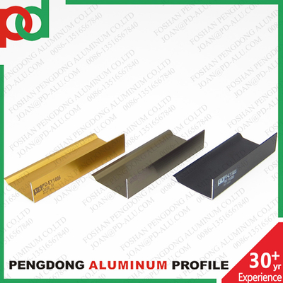 Tecnologia de extrusão Perfis de alumínio da série 6000 para móveis de melamina ouro cromo bronze anodizado em grandes tamanhos
