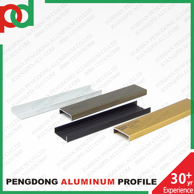Tecnologia de extrusão Perfis de alumínio da série 6000 para móveis de melamina ouro cromo bronze anodizado em grandes tamanhos