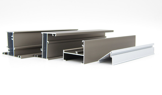 Linea 42 a janela de batente 6063 T6 de alumínio perfila de prata anodizada