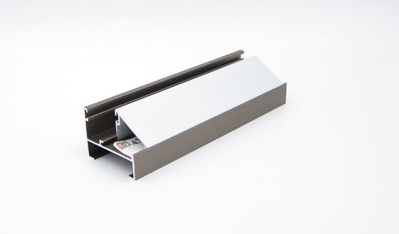 Linea 42 a janela de batente 6063 T6 de alumínio perfila de prata anodizada