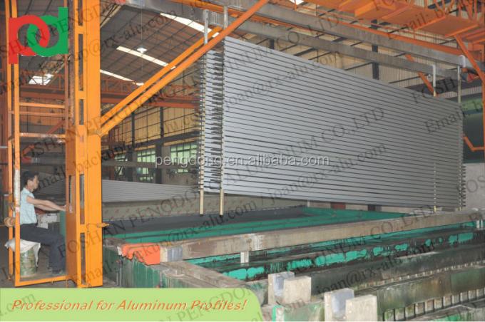 Perfil de alumínio de Líbia com o lustroso de prata anodizado