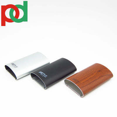 Bom preço Perfis de cor de madeira preta mate prata de 6M de comprimento, cor de madeira preta, perfis de cor de madeira preta, com acabamento anodizado bronze e tamanhos diferentes on-line