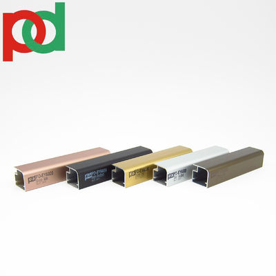 Tecnologia de extrusão Perfis de alumínio da série 6000 para móveis de melamina ouro cromo bronze anodizado em grandes tamanhos