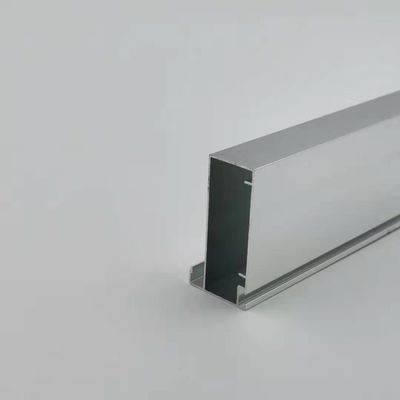 Bom preço Espessura de alumínio anodizada retangular de prata lustrosa do perfil 1.2mm da cozinha on-line